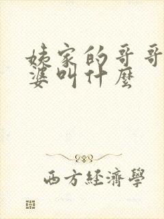 姨家的哥哥的老婆叫什么