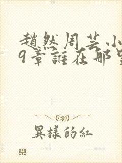 赵然周芸小说第9章谁在那里