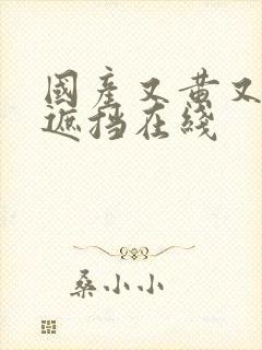 国产又黄又爽无遮挡在线