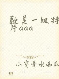 欧美一级特黄大片aaa