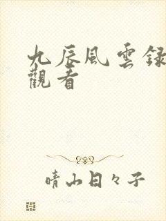 九辰风云录免费观看