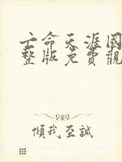 亡命天涯国语完整版免费观看封面