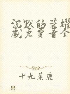 沉默的荣耀电视剧免费看全集