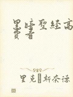 黑暗圣经高清免费看封面