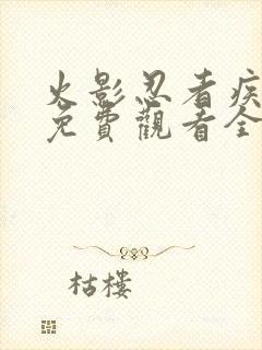 火影忍者疾风传免费观看全集普通话