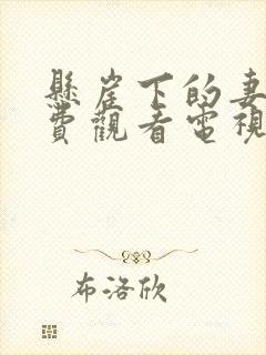 悬崖下的妻子免费观看电视剧全集