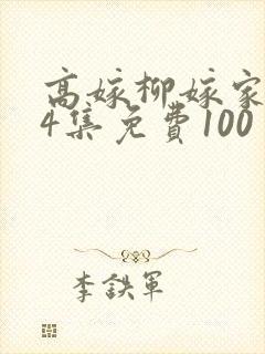 高嫁柳嫁家1到4集免费100