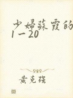 少妇苏霞的沉沦1一20