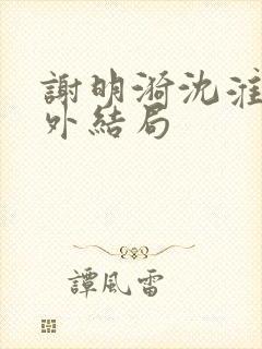 谢明漪沈淮舟番外结局