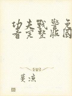 功夫战警免费观看完整版国语高清封面