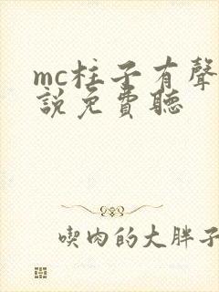 mc柱子有声小说免费听