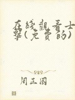 在线观看士兵突击(免费的)