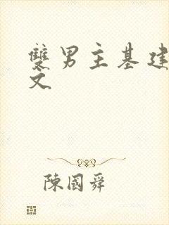 双男主基建种田文封面