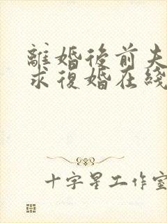 离婚后前夫哭着求复婚在线阅读全文免费