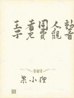 王者同人动画片子免费观看全集高清