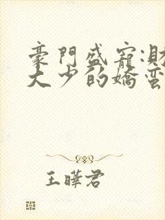 豪门盛宠:财阀大少的娇蛮妻 小说