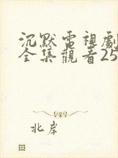 沉默电视剧免费全集观看25封面