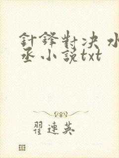 针锋对决 水千丞小说txt