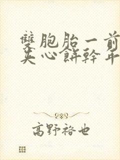 双胞胎一前一后夹心饼干年下