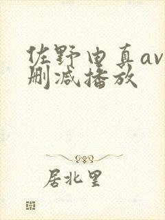 佐野由真av无删减播放封面