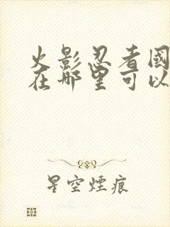 火影忍者国语版在哪里可以看