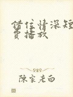 错位情深短剧免费播放