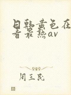 日韩黄色在线观看最热av封面