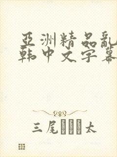 亚洲精品乱码日韩中文字幕