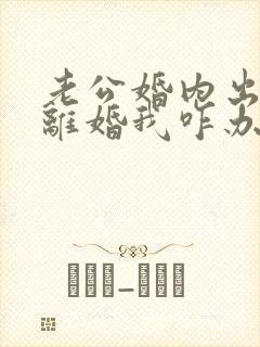 老公婚内出轨提离婚我咋办