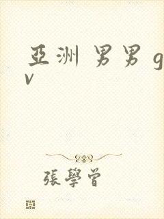 亚洲 男男 gv