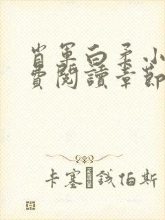 肖军白柔小说免费阅读章节