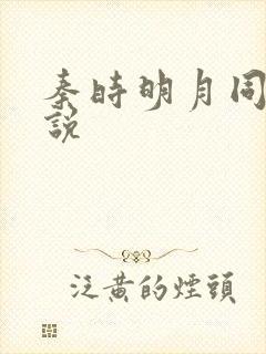 秦时明月同人小说封面