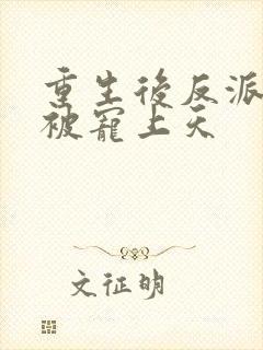 重生后反派哥哥被宠上天