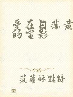 爱在日落黄昏时的电影