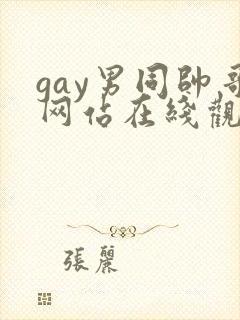 gay男同帅哥网站在线观看