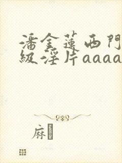 潘金莲西门庆一级淫片aaaaaa