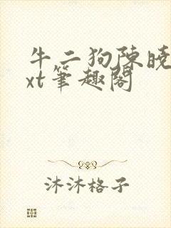 牛二狗陈晓燕txt笔趣阁封面
