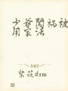 少爷闯祸被母亲用家法