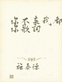 你不来我都在等你歌词封面
