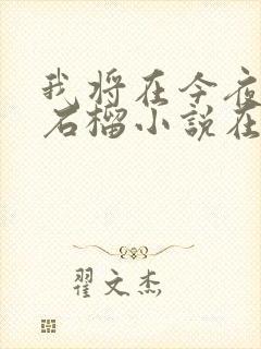 我将在今夜吻你石榴小说在线阅读