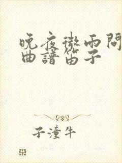 晚夜微雨问海棠曲谱笛子