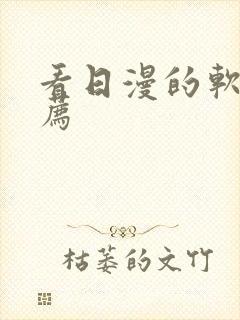 看日漫的软件推荐