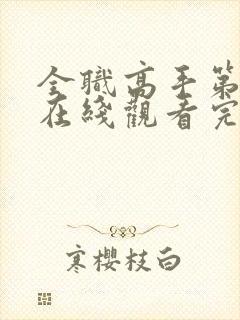 全职高手第3季在线观看完整版