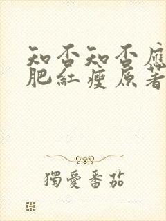 知否知否应是绿肥红瘦原著小说名字