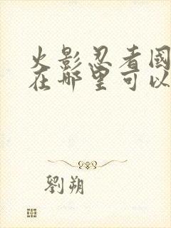 火影忍者国语版在哪里可以看