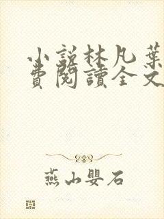 小说林凡叶惜免费阅读全文最新