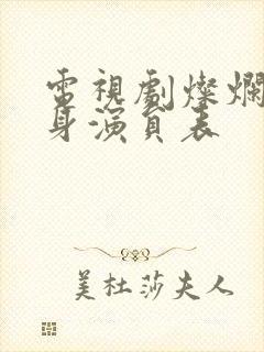 电视剧灿烂的转身演员表