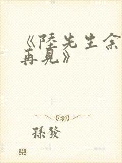 《陆先生余生不再见》
