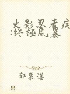 火影忍者疾风传:终极风暴封面