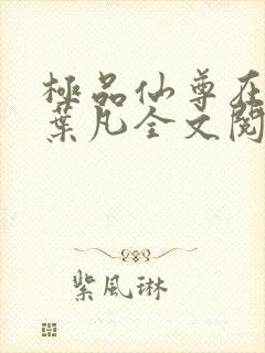 极品仙尊在都市叶凡全文阅读封面